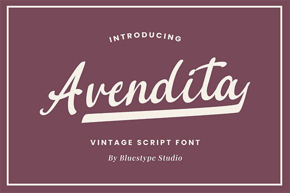 Avendita: A Vintage Script for Modern Design