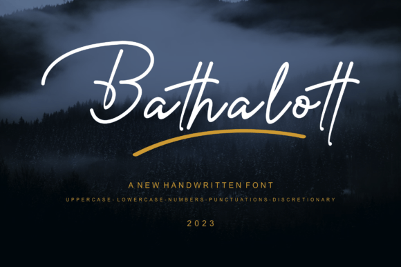 Bathalott Font for Web Design
