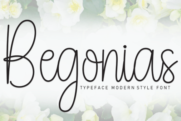 Begonias Font for Creative Projects