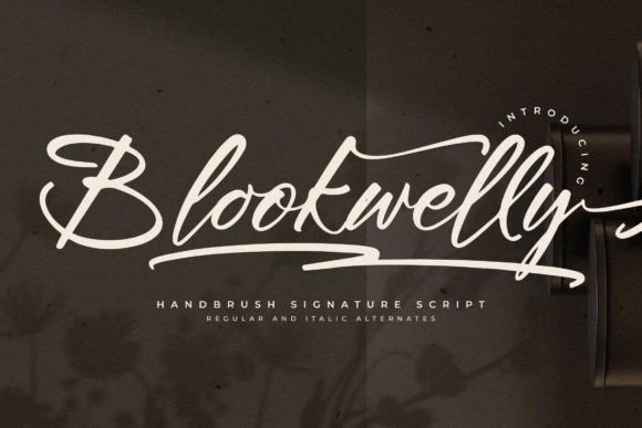 Blookwelly Font for Editorial Design