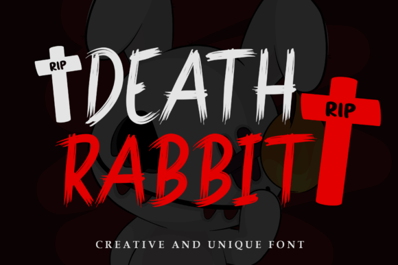 Death Rabbit Font for Halloween Design
