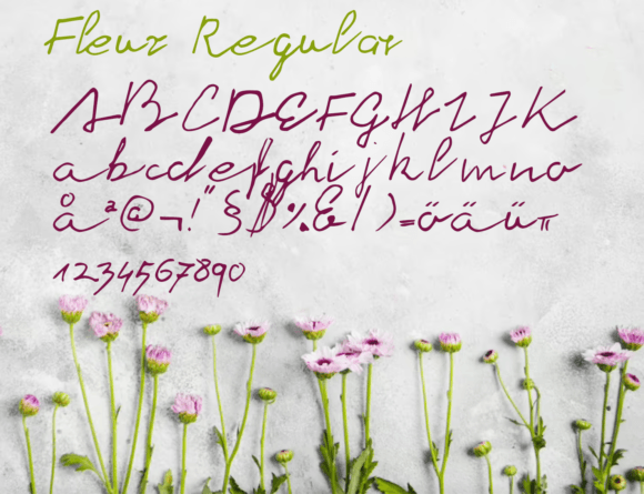 Fleur: A Script Font for Modern Design