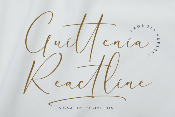 Guittenia Reactline Font for Web Design