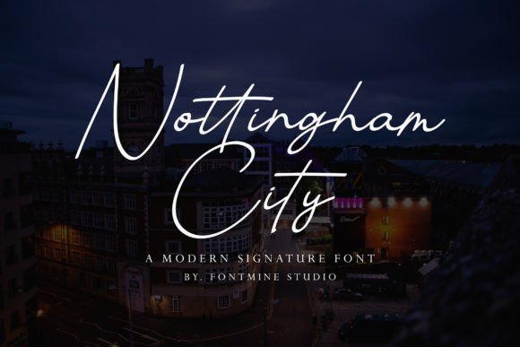 Nottingham City Font for Elegant Branding