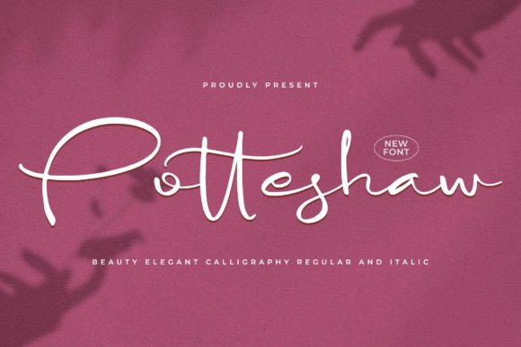 Potteshaw Font – Elegant Script for Creative Projects