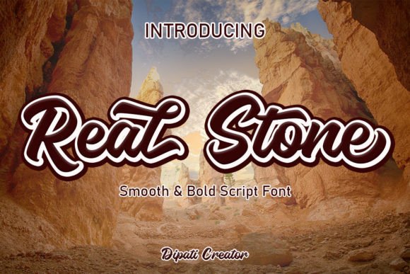 Real Stone Font for Creative Makers