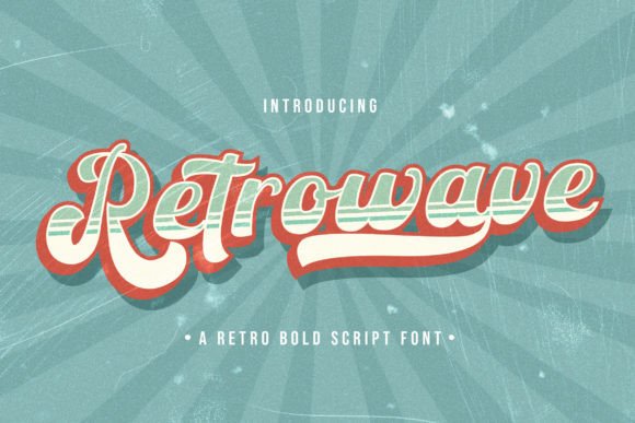 Retrowave Font: Bold Script for Editorial Design