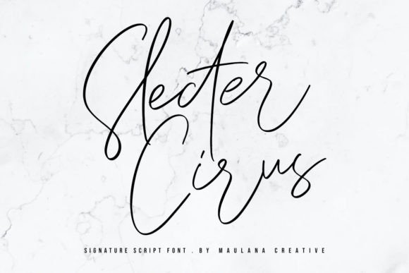 Slecter Cirus Font for Creative Design