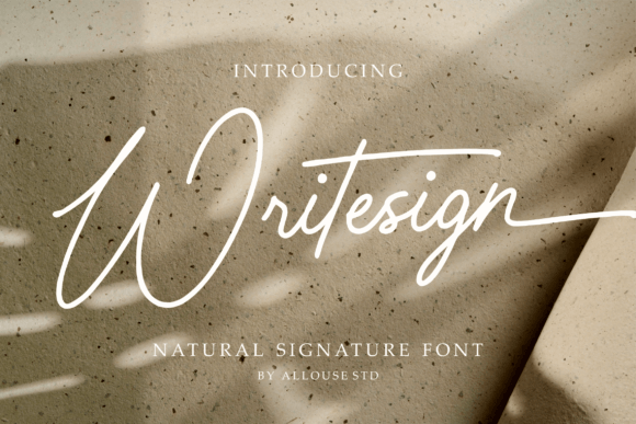 Writesign: A Stylish Script Font for Marketers